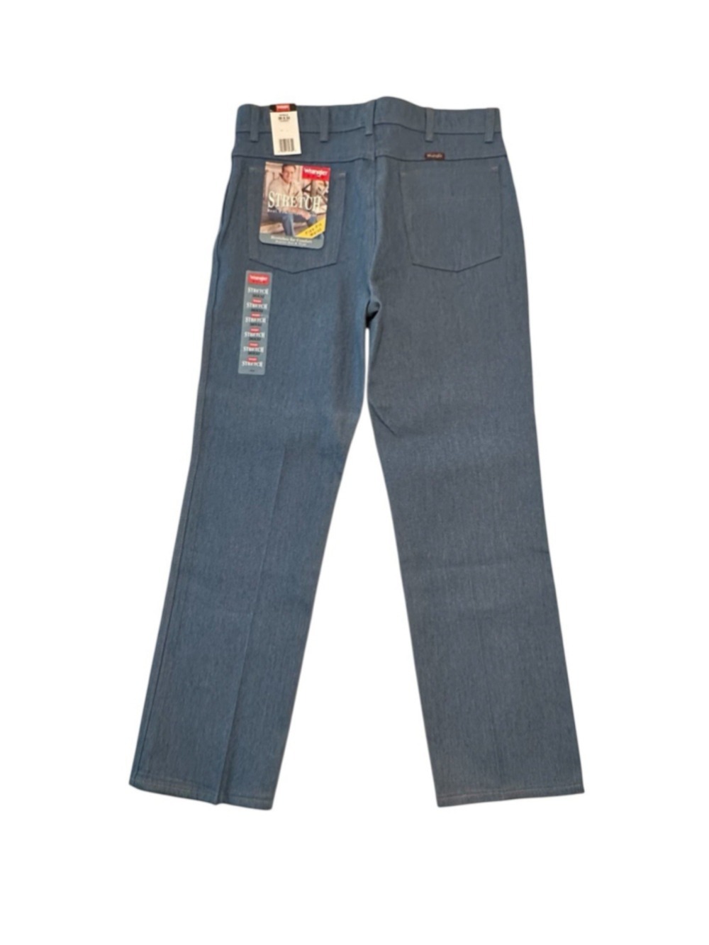 Wrangler Hero Stretch Jeans Mens 36 X 32 Blue Flex-Fit Waist Straight Leg NWT
